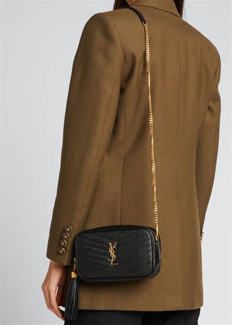 ysl black mini lou chain bag|ysl lou camera bag authentic.